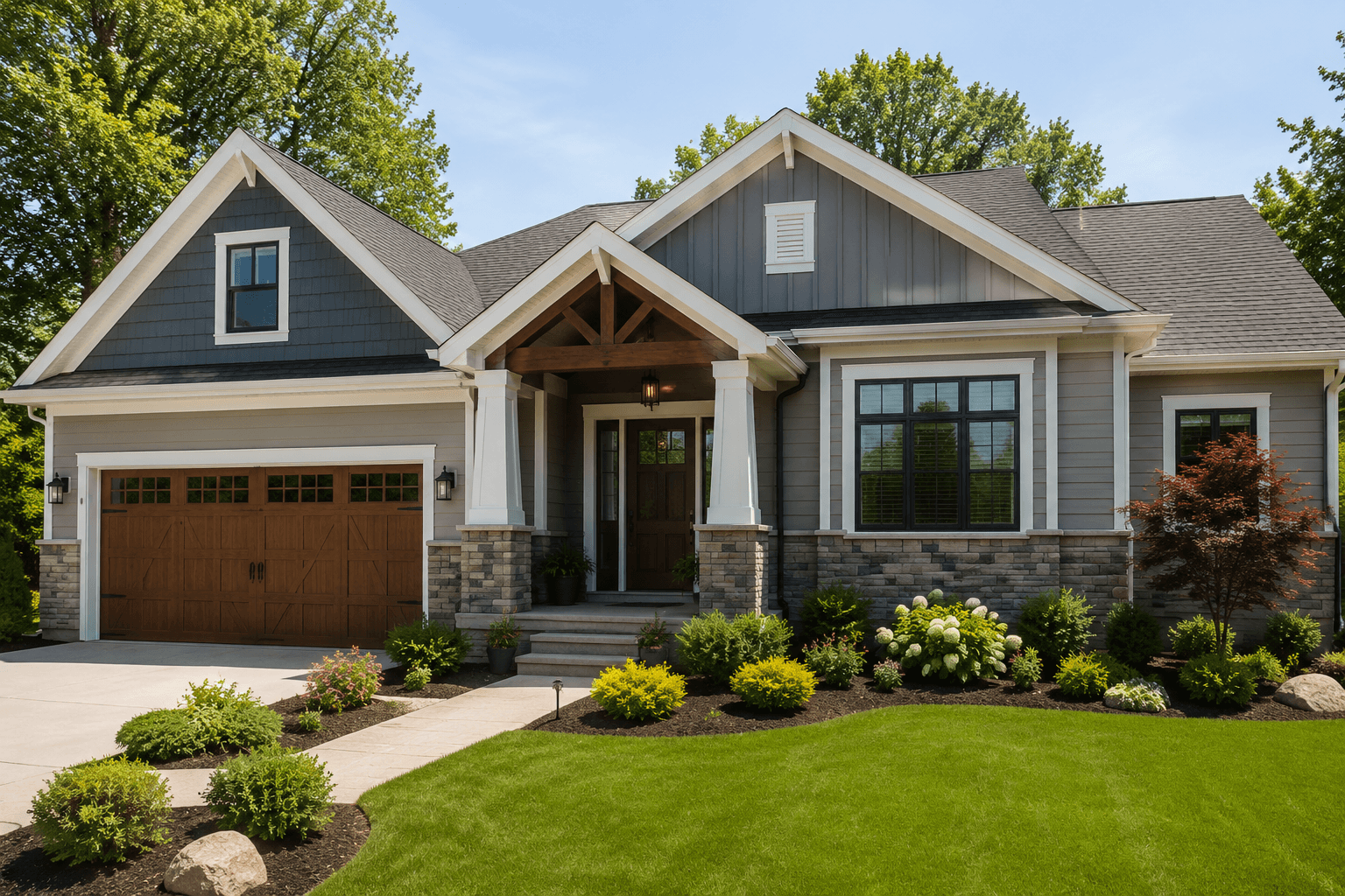 Residential exterior home improvement project